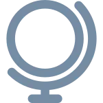 Globe Stand SVG Icon